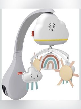 Fisher-Price rainbow showers bassinet to bedside mobile
